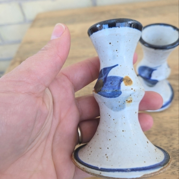 Hand Crafted Pottery Candle Sticks - Picture 5 of 9